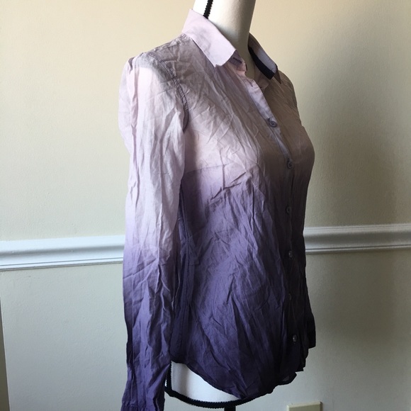 Hm tie dye gradient rainbow purple white shirt - Picture 7 of 7